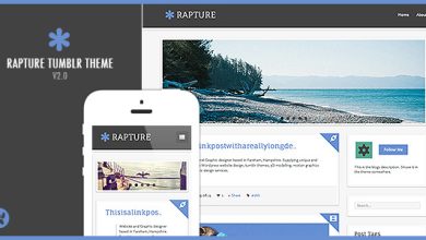 Rapture - A Responsive Tumblr Theme