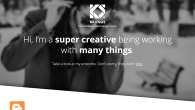 Kronosmond: The Ultimate Responsive Portofolio Theme for Blogger