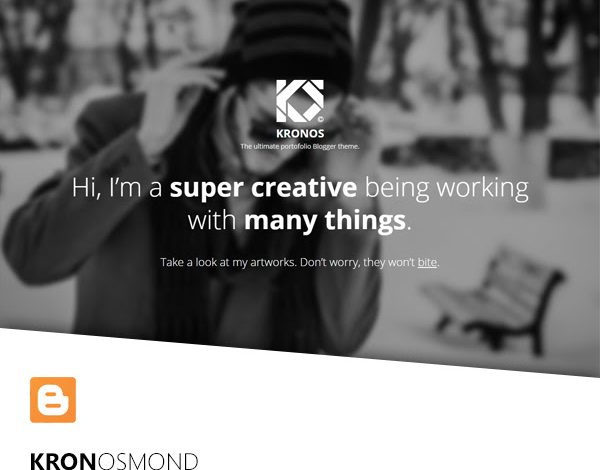 Kronosmond: The Ultimate Responsive Portofolio Theme for Blogger